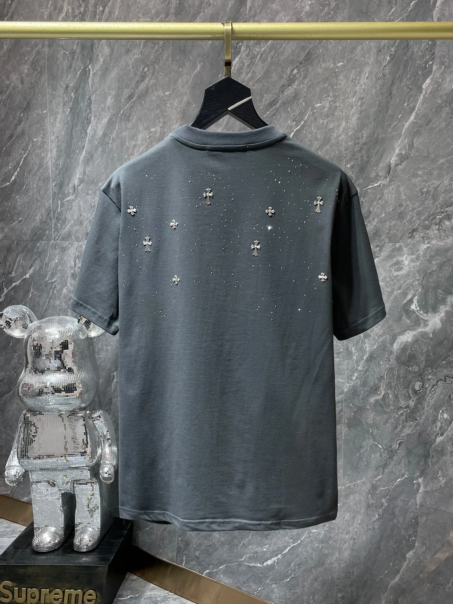 8761# Chrome Hearts 24ss g g 1 1 ：Black White Gray Sizes：S、M、L、XL